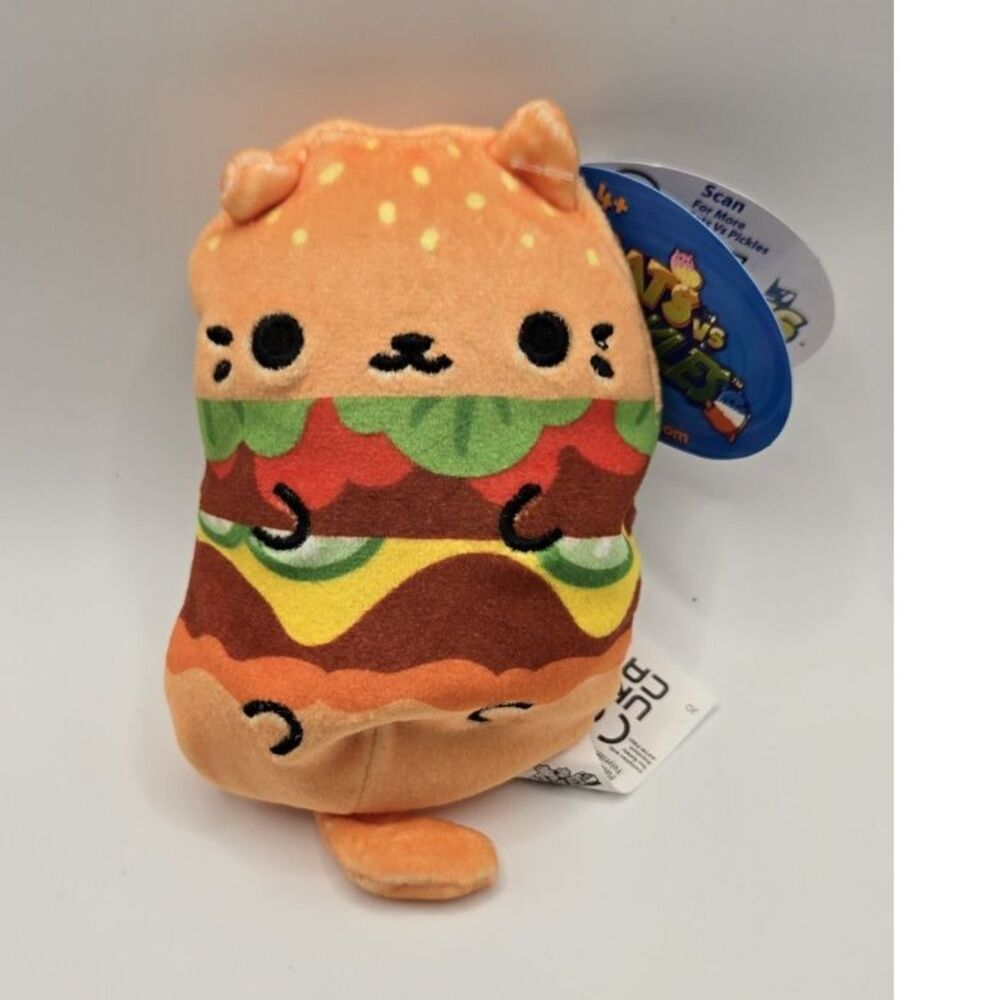 Cats vs Pickles Double Patty Beanbag Plush #525, Ages 3+ Years, 3-11 Years